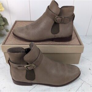 Banana Republic Jodhpur Ankle Boot Women's 7.5 B Brown Leather Flat Heel